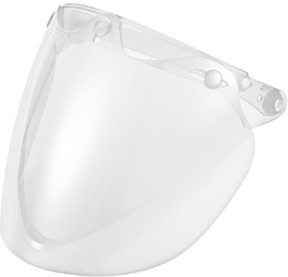 Partuto 1 Pc Pantalla De Casco Universal Visera De Casco De Motocicleta De Repuesto Anti-Uv Resina Transparente