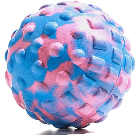 HAOBIN Double Massage Ball Peanut Massage Ball Duo Can Perform Fascia Training,Relieve Pain to Relax Muscles of Neck and Back,1 Piece (Pink Blue)