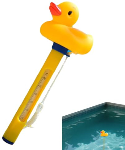 Termómetro para Piscina | Monitor Flotante de Temperatura del Agua,Herramienta De Lectura Fácil Con Precisión Para Toda La Familia