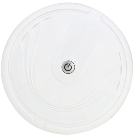 Luxshiny Robot Balayeur Intelligent Blanc, Compact, Nettoyage Pour Poils D’animaux, Aspiration Rapide, Robot Nettoyeur Domestique Silencieux, Nettoyage Sols Durs Et Tapis, Sans Batterie