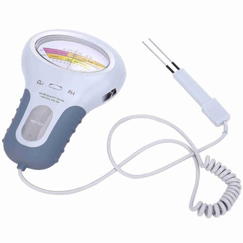 LUCKDANO e Analizzatore del Misuratore di qualità dell'Acqua del Tester per Il Piscina con Display sullo Schermo di Grande Schermo Facile Utilizzare in Plastica Affidabile
