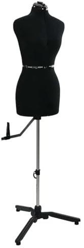 vidaXL Forma de Vestido Ajustable Femenina Negro s Terciopelo