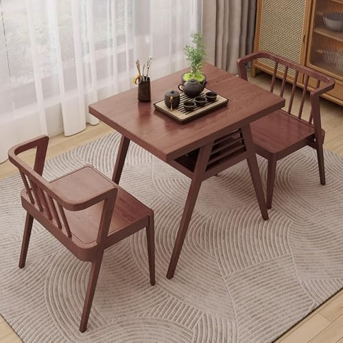 Juego de mesa y sillas de bistró de 2 piezas que ahorran espacio, elegantes muebles de comedor para interiores y exteriores, para espacios pequeños, balcón, jardín, patio y taberna, diseño funcional y
