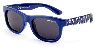 Kiddus Lunettes de soleil POLARISÉES bébé garçon et fille. A partir de 8 mois. UV400 Protection 100% UVA et UVB. Branches flexibles. Sûres, confortables et résistantes aux chocs. LITTLE KIDS,07 Rocket