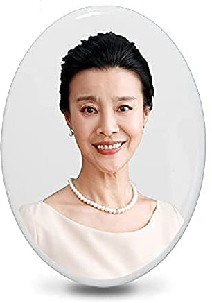 Plaque Funéraire Personnalisée Pierre Tombale Cimetiere Personnalisé Cadre Photo Commémorative Céramique Portrait de Vieil pour Papa Maman Chien Chat (Coloré, 4 Pouces-7.5 * 10.5CM)