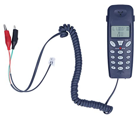 Téléphone Filaire, FSK DTMF ABS téléphone Filaire à luminosité réglable avec Fonction de Pause de Rappel pour Le Bureau