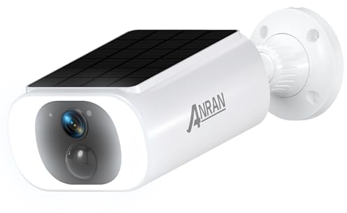 ANRAN 2K Caméra Surveillance WiFi, Panneau Solaire Intégré, Caméra IP Batterie, Puissance illimitée, Spotlight & Vision Nocturne Couleur, Audio Bidirectionnel, Detection Humaine, Sirène d'alarme, C3