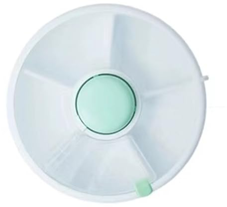 ROCKPEAKK Snack Spinner Rotierende Aufbewahrung Kinder Tragbare Melone Süßigkeiten Samen Organizer Aufbewahrungsboxen Snackbehälter für Kinder (Mintgrün)