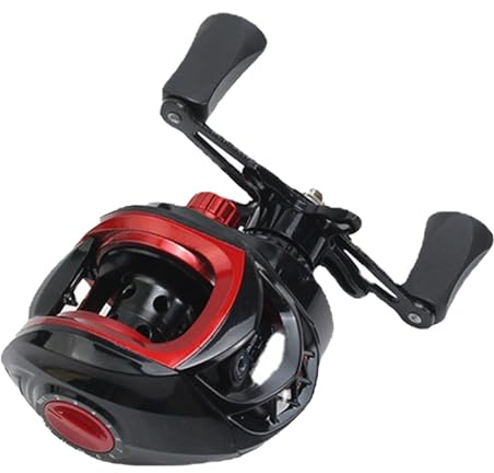 Mulinello Baitcasting, Potente Rapporto 7.2:1 Bobina Lancio Lungo in Metallo Mulinello Pesca Professionale for Acqua Dolce Mare Laghi Fiumi