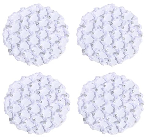 4 Piezas Net for Hair, Redes de Pelo, Redecilla de Malla Red de Pelo Invisible Mallas del Cabello Elástica, Red para Moño, Red para el Pelo Moño, Accesorio de Pelo para Mujer Niña Bailarina de Ballet