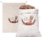 Brotbeutel Leinen 2er Set, 40x30cm zur Brotaufbewahrung wiederverwendbar Brotsack mit Kordelzug, groß, für Brot, Baguette,selbstgemachtes Brot und weitere Lebensmittel