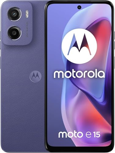 Motorola moto e15 16,9 cm [6.67] Doppia SIM Android 14 Go edition 4G USB tipo-C 2 GB 64 GB 5200 mAh Lavanda (Smartfon Motorola Moto E15 2/64GB Fres)