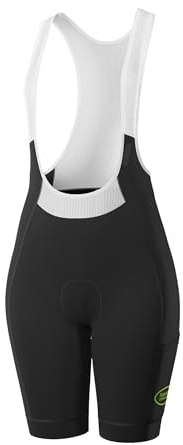 INBIKE Short de Cyclisme Femme avec Bretelles Cuissard Respirant Anti-Frottement Tissu Élastique 3D Poches Latérales pour Vélo de Route VTT Taille S-XXL
