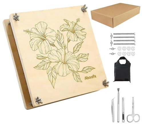 Xheanxu Large Flower Press for Adults Kids, Craft Kits for Adults UK, Creative DIY Flower Pressing Kit, 10 Layers DIY Wooden Flowers Pressing Kits, Arts and Crafts for Adult, Flowers Gifts for Women
