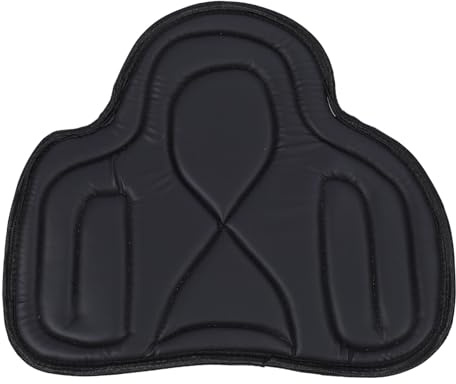 yiMANtrading Alforja de Silla Occidental, alforja de Silla de Caballo con diseño Engrosado Amortiguador de Impactos, alforja de Cuero sintético PU de Ajuste ceñido y Transpirable para (Negra)
