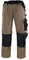 teXXor 2-in-1 Arbeitsbundhose Canvas 320 mit Cordura, 20-008350-24,Khaki (Khaki/Black) ,24