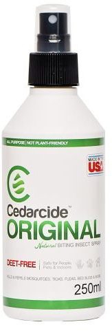 Cedarcide Original for Harvest Mites, Fleas & Ticks 250ml for Dogs
