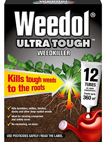 Weedol Ultra Tough Weed Killer Liquid Concentrate, 12 Tubes
