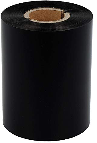 Labelident Thermotransfer Farbband - 70 mm x 300 m - Premium Harz Farbband schwarz, 1 Rolle/n, 25 mm Kern, Innenwicklung, Thermotransferfolie für alle Folienetiketten