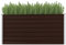 Gecheer Hochbeet Metall Hochbeete für Garten Gartenbeet Hochbeete-Kit Pflanzkübel Pflanzkasten Blumenkasten Blumenbeet Beet hoch Frühbeet für Garten Gemüsebeet Braun 160 x 40 x 77 cm Verzinkter Stahl