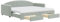 Willood, Sofabetten, Bettgestelle, Tagesbetten, 2-in-67 Sofabetten, Samtbettgestelle,Hellgrau,90 x 200 cm,mit Bettkasten & Schublade & Matratze