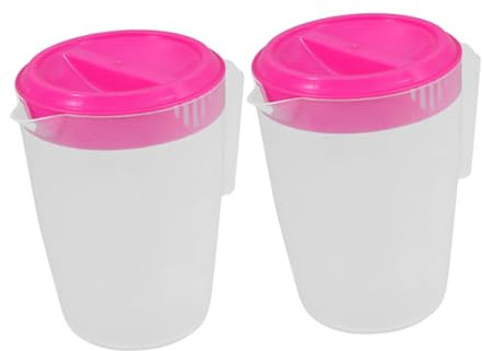 IMIKEYA 2pcs Fridge Cold Water Pitchers Set Iced Tea Pitcher Jug Strainer Large Insulated Drink for Restaurant Bar