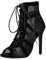 Sexy señoras 43 zapatos botas altas mujeres tacones cordones malla sandalias mujer moda botas zapatos 40 pares, Negro , 41 EU
