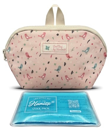 Huniox® Cool Bag - Porta Merenda Bambina - Portamerenda Bambina Scuola - Portapranzo Bambini Scuola Termico - Porta Merenda Termico Bambina - Porta Merende (Birdie, Snack)