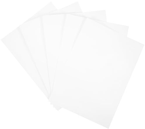 SHINEOFI 5pcs Paper Shredder Lubricant Sheets Gear Oil Papers to Run Quieter and Relieve Stress on Gears, White Lubricating Sheets for Office Shredders