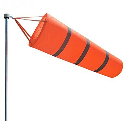 Winterworm Manche à Air pour Aéroport - Rayures Orange - Avec Ceinture Réfléchissante - 80 cm