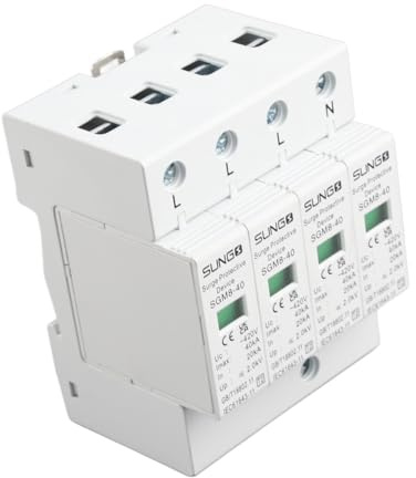 överspänningsskydd med låg spänning, överspänningsanordning, 4P 40KA lågspänningsskydd, för åskskydd AC 420V 40KA, montering av elektrisk utrustning