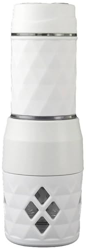 SOGO Cafetera Portátil Manual 3 en 1 con Presión de 20 Bar para Cápsulas, Café Molido y Té - Cafetera Cápsulas Portátil sin Electricidad para Viajes, Camping, Oficina y Coche - Compacta y Ligera