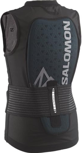 Salomon Flexcell Pro Vest Ski Snowboarden MTN Kinder Rückenschutz, Anpassbarer Schutz, Atmungsaktivität und Einfache Anpassung, Schwarz, JXL