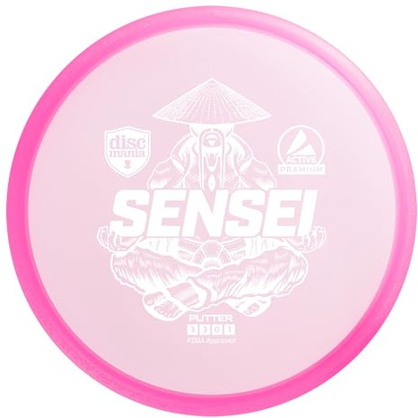 Discgolf Putter Premium Sensei 3/3/0/1 rosa