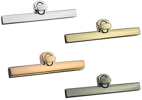 Zasiene Metall Twist Turn Lock 4 Stück Metall Tasche Verschlüsse Taschenzubehör Steckschloss Taschen Twist Turn Lock Taschen Verschluss Taschenverschluss Steckschloss TaschenverschlüSse Steckschloss