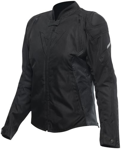 Dainese - Avro 5 Tex Jacket Wmn, Textil-Motorradjacke, mit Protektoren, Frau, Schwarz/Schwarz/Schwarz, 42