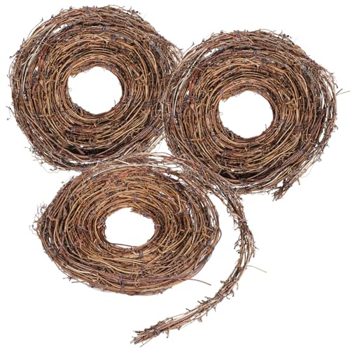 3 PCS Grapevine Garland - DIY Crafts Natural Grapevine Twig Vines, 15 Feet Vines Garland Wreaths for Wedding House Holiday Door Vase Wall Decor