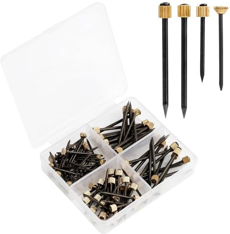 Set di 90 Ganci per Appendere Quadri e Specchi, Inclusi Chiodi, Viti a D e Ganci a Denti di Sega, in Lega di Acciaio e Ottone, Adatti per Pareti in Legno, Cartongesso e Calcare,fortedurevole