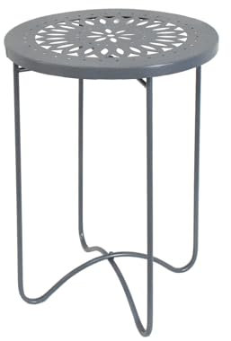 Blumentisch aus Eisen, 38 cm, Anthrazit