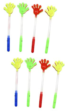 Toddmomy 8pièces Bâtons Lumineux à Claquement Accessoires De Cheer pour Événements Festifs Aléatoires