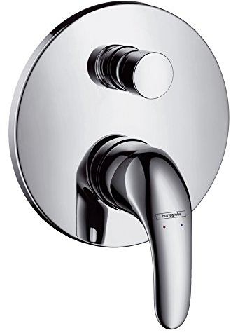 hansgrohe Focus E Unterputz Wannenarmatur, für 2 Funktionen, Chrom