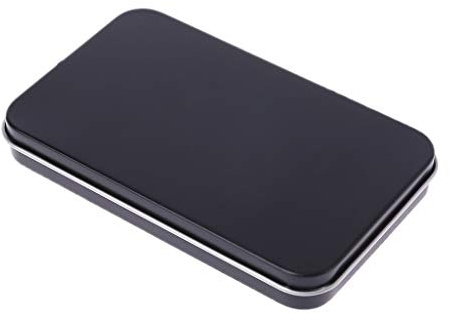 GUMEI Estuche Organizador, pequeña Caja de Almacenamiento de latas de hojalata de Metal para Maquillaje, Pegatina de Doble párpado, Llave para Monedas
