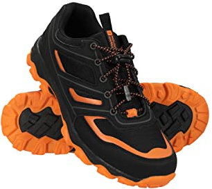 Mountain Warehouse Kids Approach Running Trainers. Indoor & Outdoor Sports Shoes for Boys & Girls. Lightweight, Durable & Breathable - for Spring Summer, Walking & Hiking Grey Junior Shoe Size 3