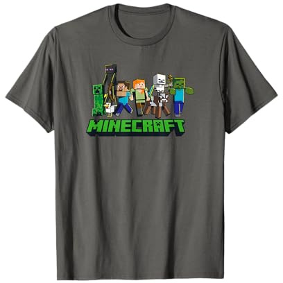 Minecraft Character Lineup Logo T-Shirt