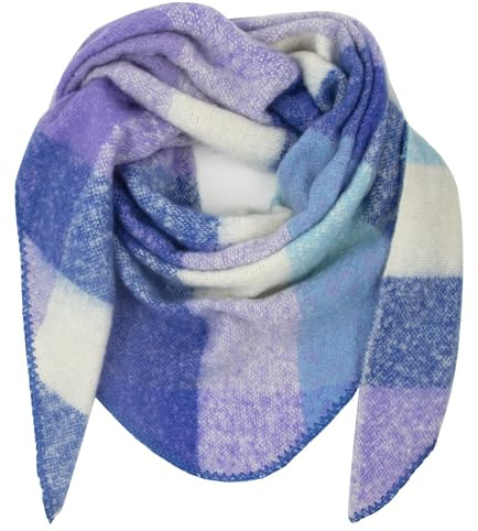 Gloop - Bufanda de punto para mujer XXL. Bufanda triangular de cuello con diseño de triángulo, suave y esponjosa, sin rasguños en la piel. 200×140 cm, Talla única