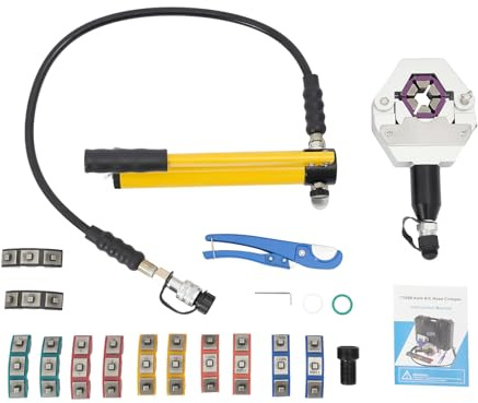 Pinza idraulica crimpatrice Pinza idraulica strumento di crimpatura tubo strumento di crimpatura Kit di strumenti di crimpatura per tubi idraulici Capocorda per cavi in rame e alluminio