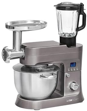 Wintem Impastatrice Planetaria 1200W con Ciotola in Acciaio Inox da 6,2L - Ideale per Impastare, Tritare e Mescolare, con 12 Velocità Regolabili, Timer e Funzione Soft Start