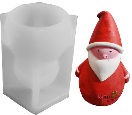 Julformar För Epoxiresin Söta 3D non-stick gjutformar för Jultomte- och