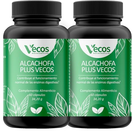 Extracto Seco de Alcachofa - Alcachofa Plus - 60 Cápsulas - Contribuye a Eliminar la Retención de Líquidos - Propiedades Digestivas y Depurativas - Complemento Alimenticio