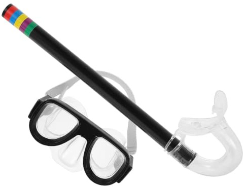 TOYANDONA Ensemble de Plongée avec Lunettes de Natation à Monture Large Anti-buée pour Garçon et Filles et Tuba en Silicone Confortable pour Exploration Océanique et Natation